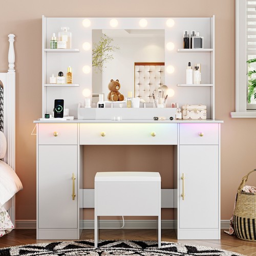Vanity desk with - desk,