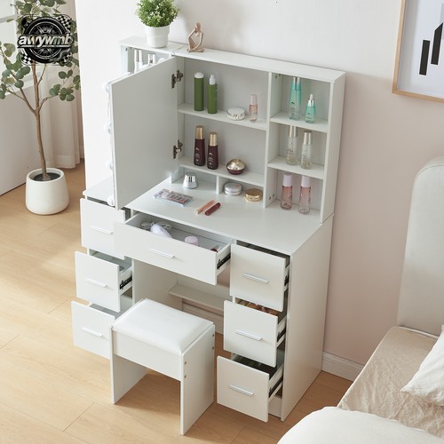 Vanity table 7 drawers - table,