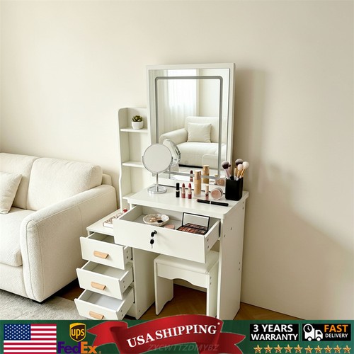 Modern vanity desk - desk, mirror