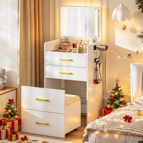 Vanity with mirror and - in,