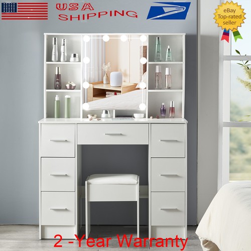 Makeup vanity desk with - vanity,