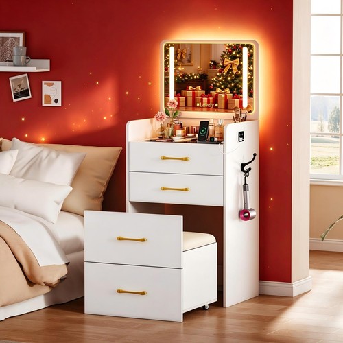 Vanity with mirror and - 3, in