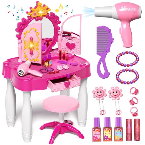 Toddler makeup table with - makeup,