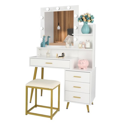 Vanity set with color - with,