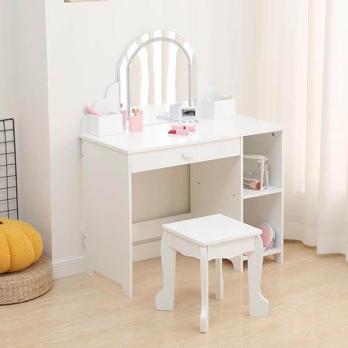 Wooden kids vanity - wooden, table