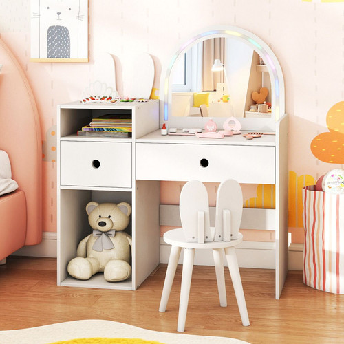 Bunny kids vanity - table, and