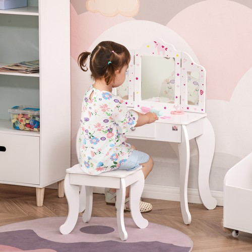 Kids vanity table - kids, chair