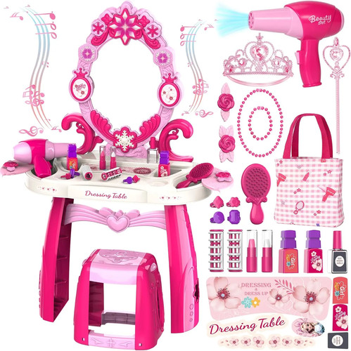 Kids vanity table - kids, chair