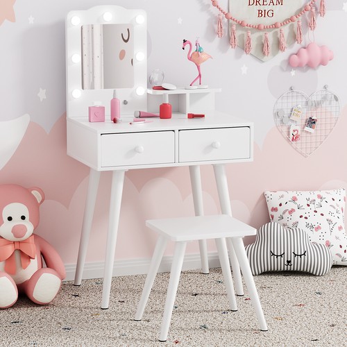 Kids vanity table and - vanity, chair