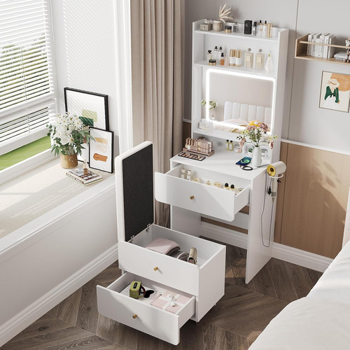 Make vanity desk with - up,