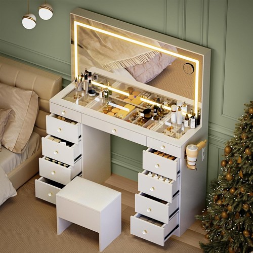 Glass top vanity - vanity, foldable