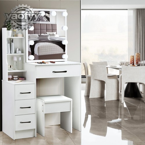 Vanity makeup table 10 led - table,