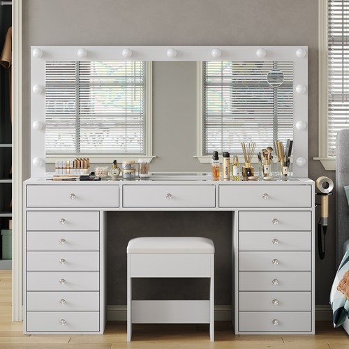 Makeup vanity desk with - vanity,