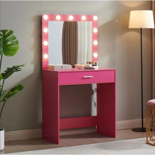 Vanity desk with mirror - vanity,