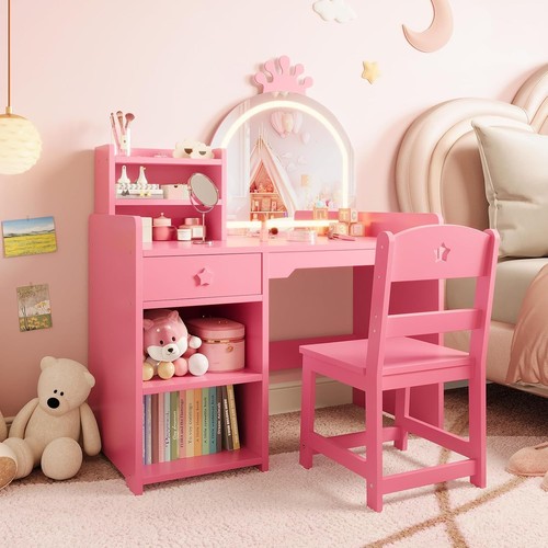 Kids vanity table with - vanity,