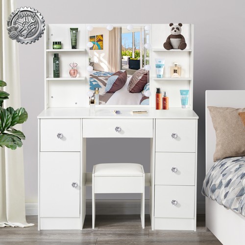 New vanity desk with mirror - new,