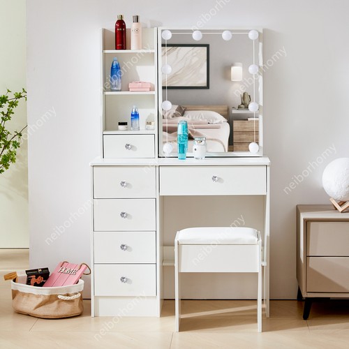 Vanity table set with - set,