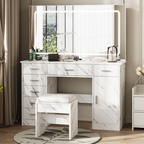 Led vanity desk with - desk,