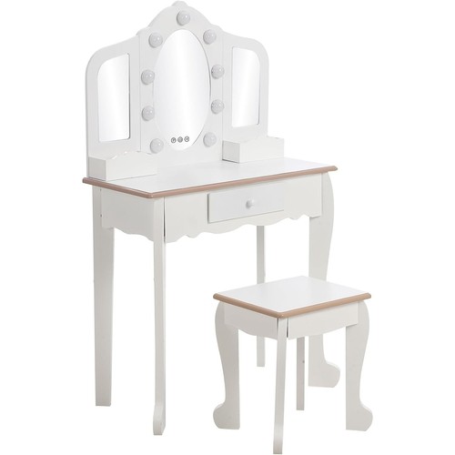 Kids vanity table - table, chair