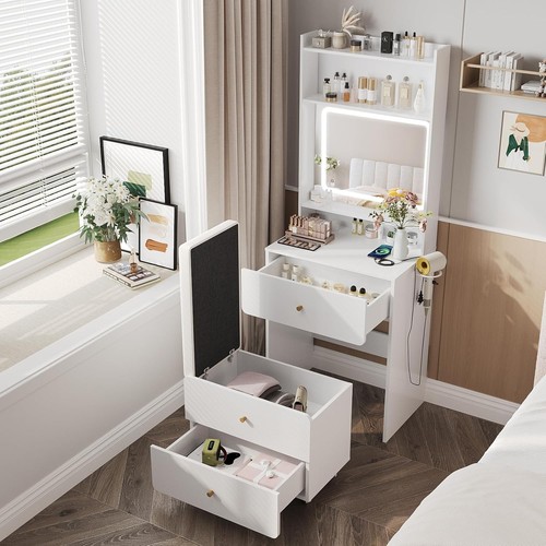 Make vanity desk mirror and - up,