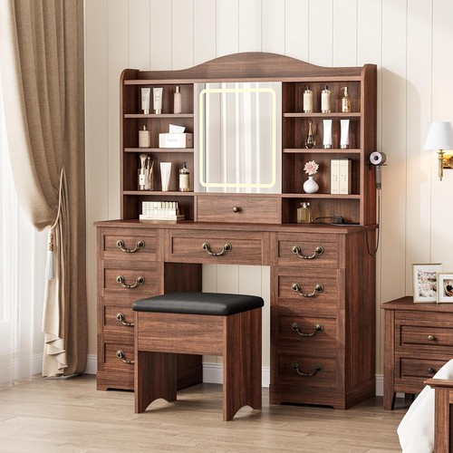 Makeup vanity desk with - makeup,