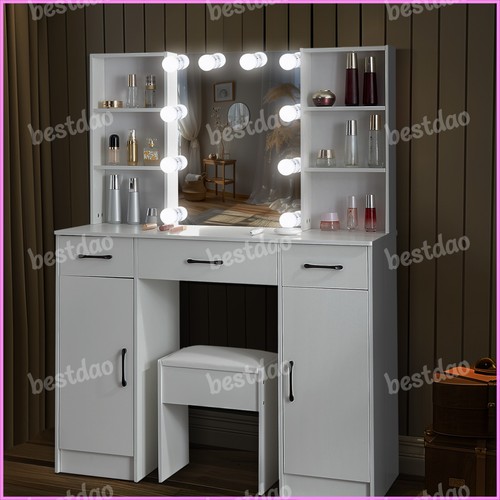 Makeup table set with - set,