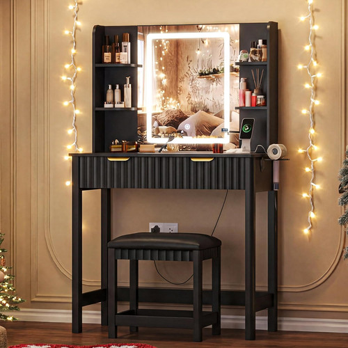 Vanity desk with - desk,