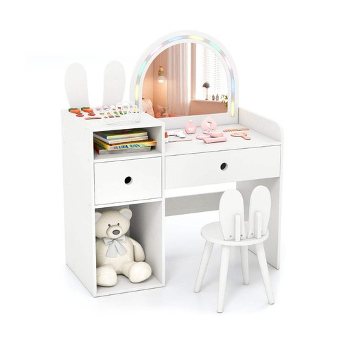 Bunny kids vanity table and - bunny,