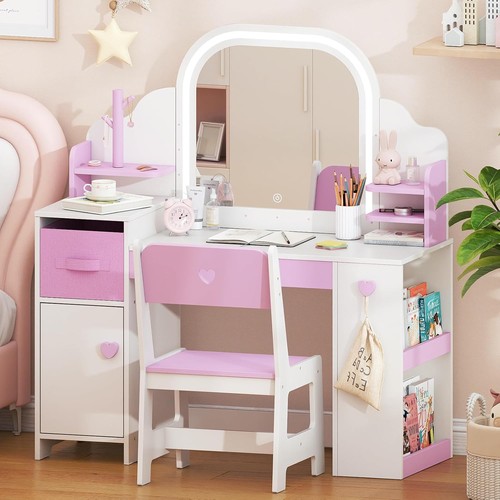 Kids vanity with lights and - kids,