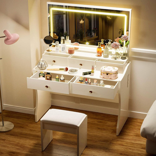 Makeup vanity desk with - desk,