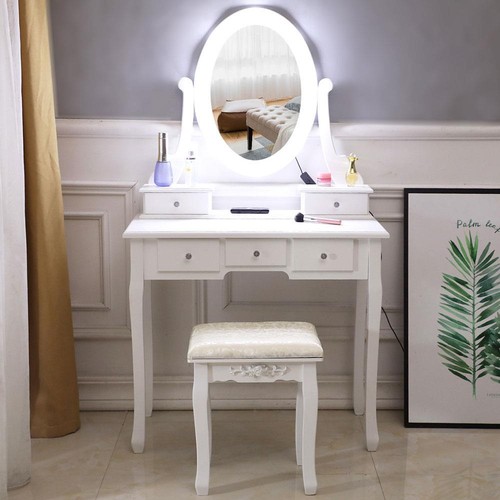 Vanity makeup table set - vanity,