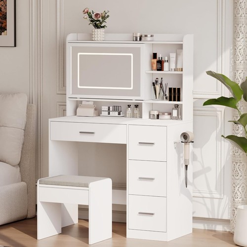 Vanity desk mirror - mirror, light